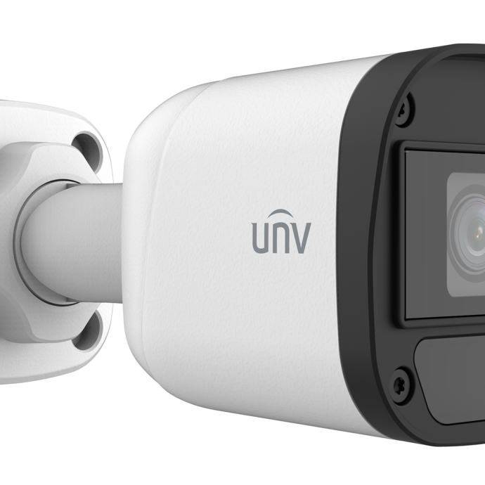 UNV 2MP AHD IR Audio Bullet Camera UAC-B112-AF40 20 Mtr IR Range  | IP67 waterproof and dustproof design |  Built-in  microphone Image
