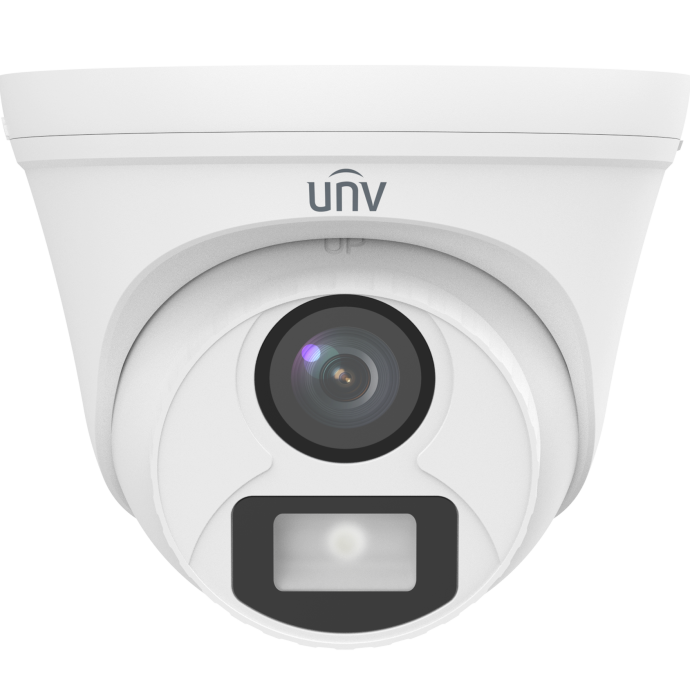 UNV 2MP AHD Color Hunter Fixed Turret Camera UAC-T112-F28-W 20 Mtr IR Range  | IP67 waterproof and dustproof design |  Built-in  microphone Image