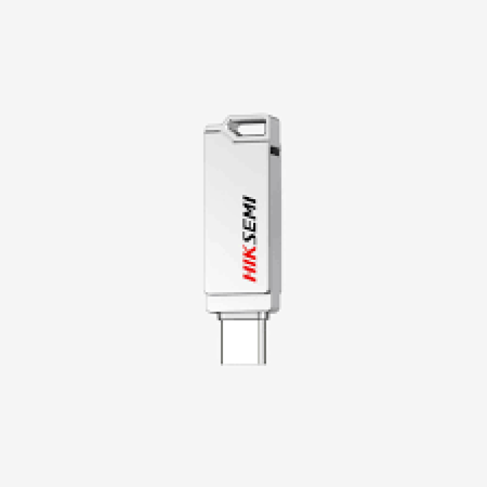 HIKSEMI – HS-USB-E327C 128G U3 Silver Pen Drive Image