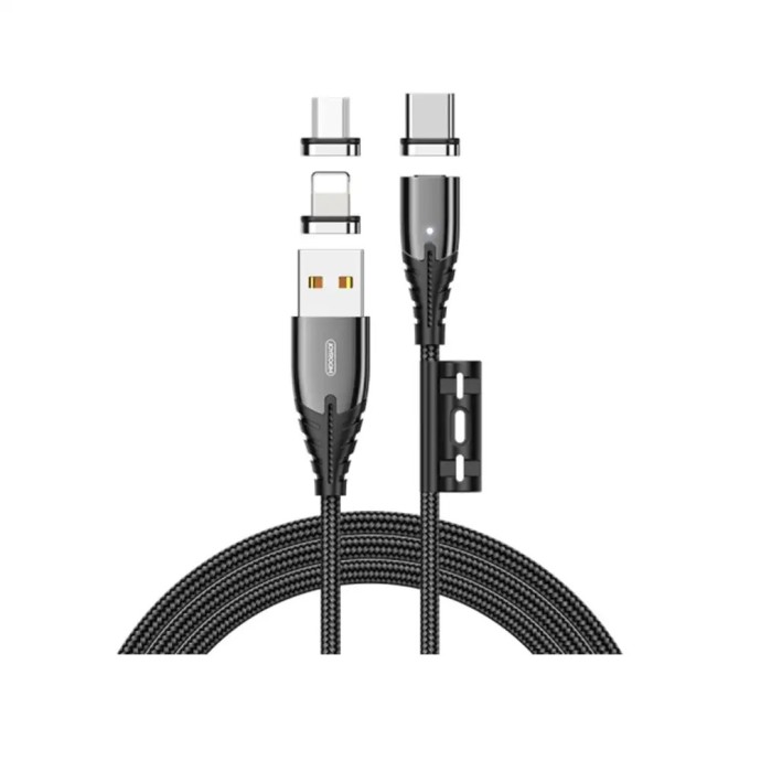 S-M408S Magnetic Data Cable 3in1 black Fast charging Image